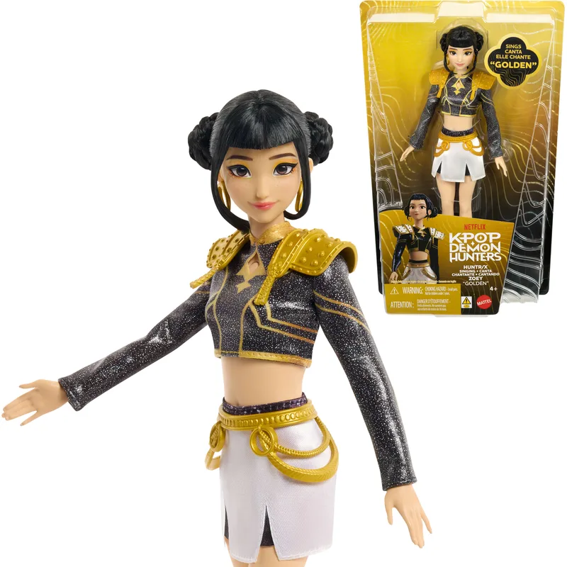 KPop Demon Hunters Zoey “Golden” Singing Doll
